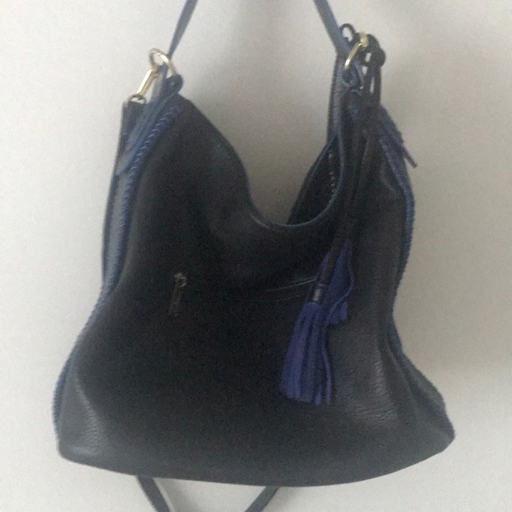 Leather cross body purse